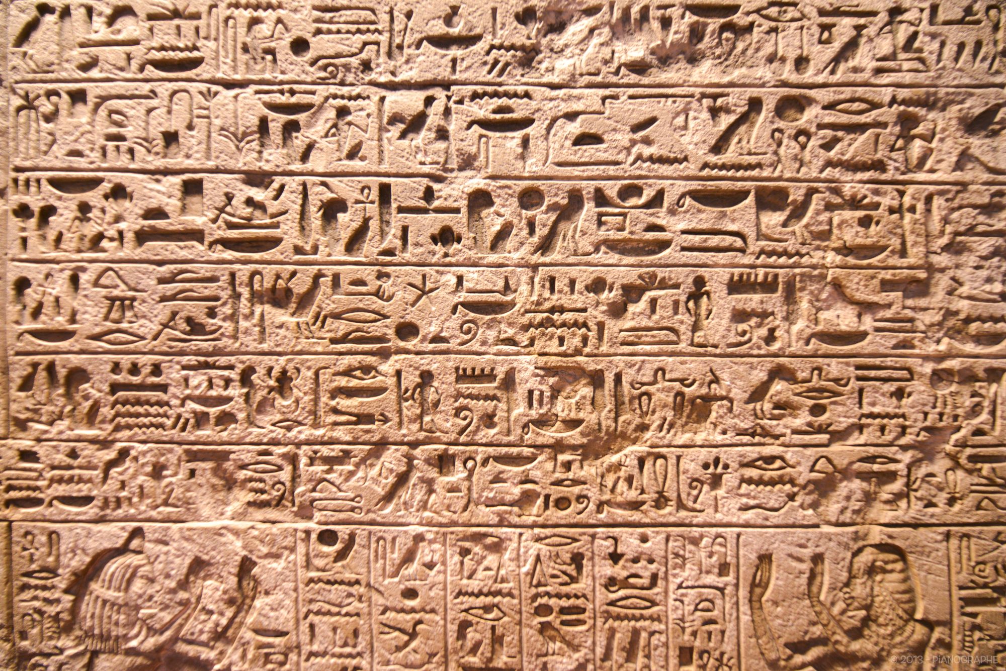 Musée Grégorien Egyption (Vatican) - Hiéroglyphes