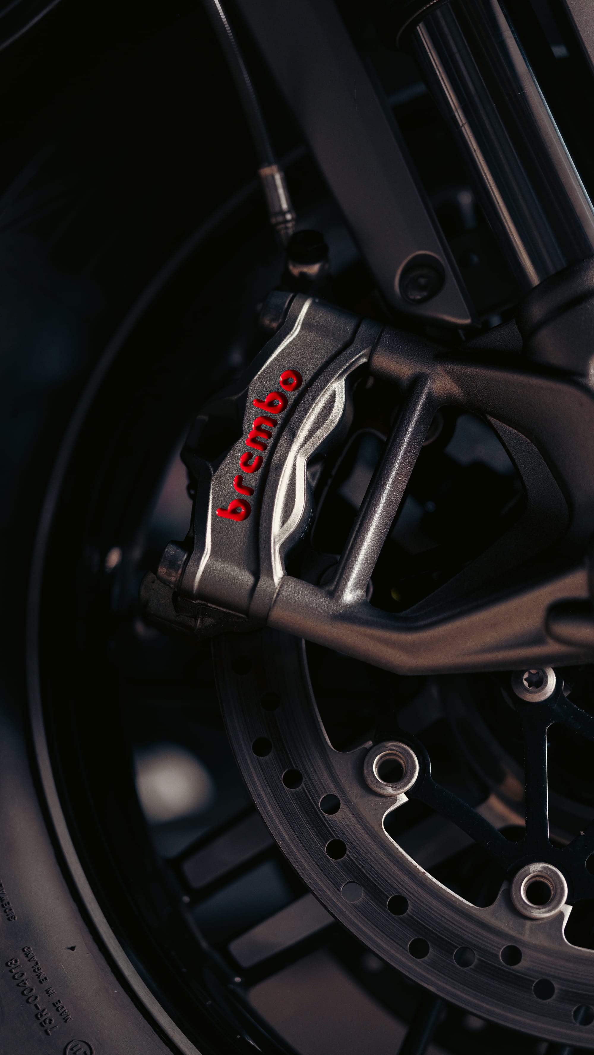 Étrier de frein avant Brembo Stylema de la Triumph Rocket 3 GT